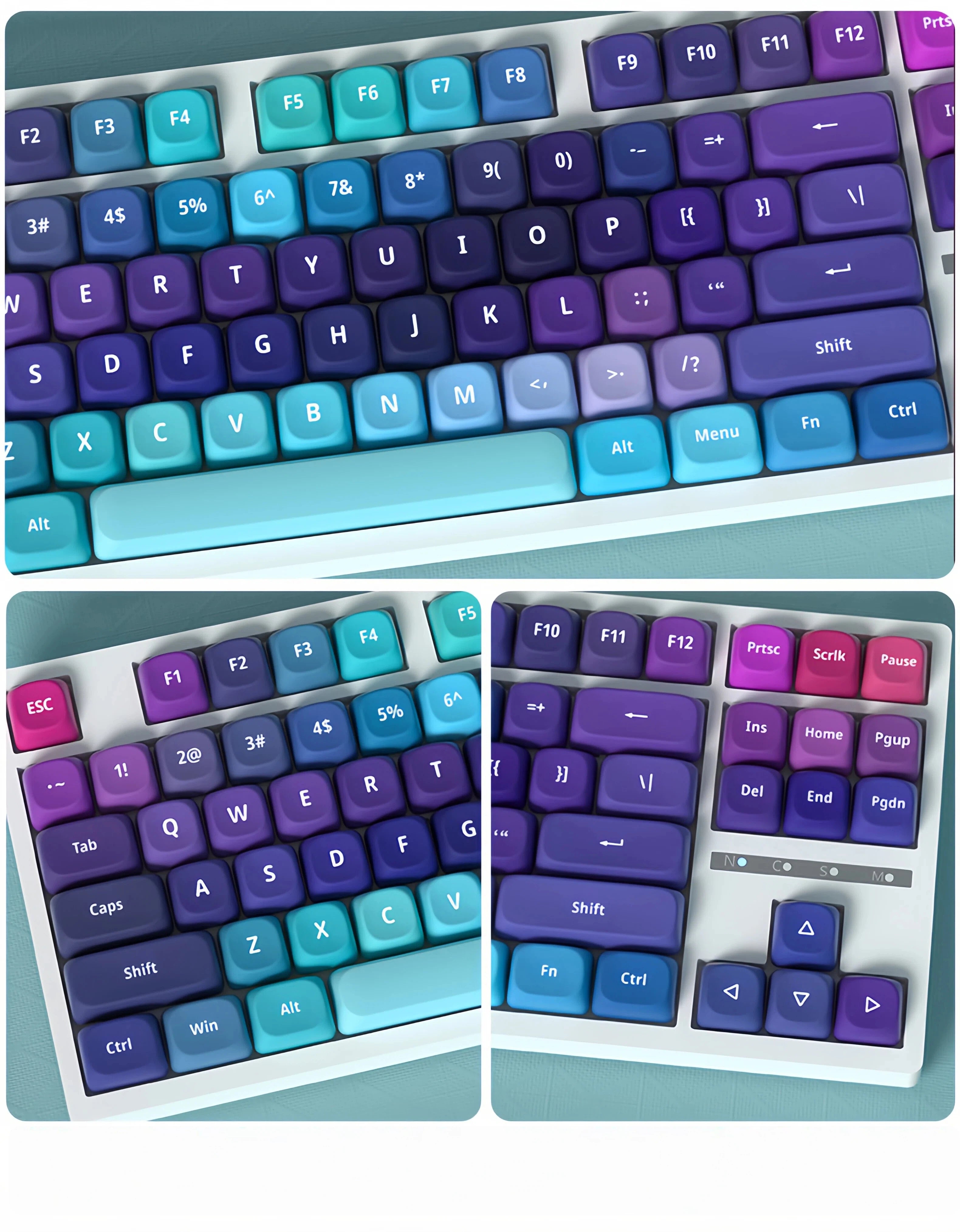 "Blue Charm" MOA Profile PBT Keycap Set
