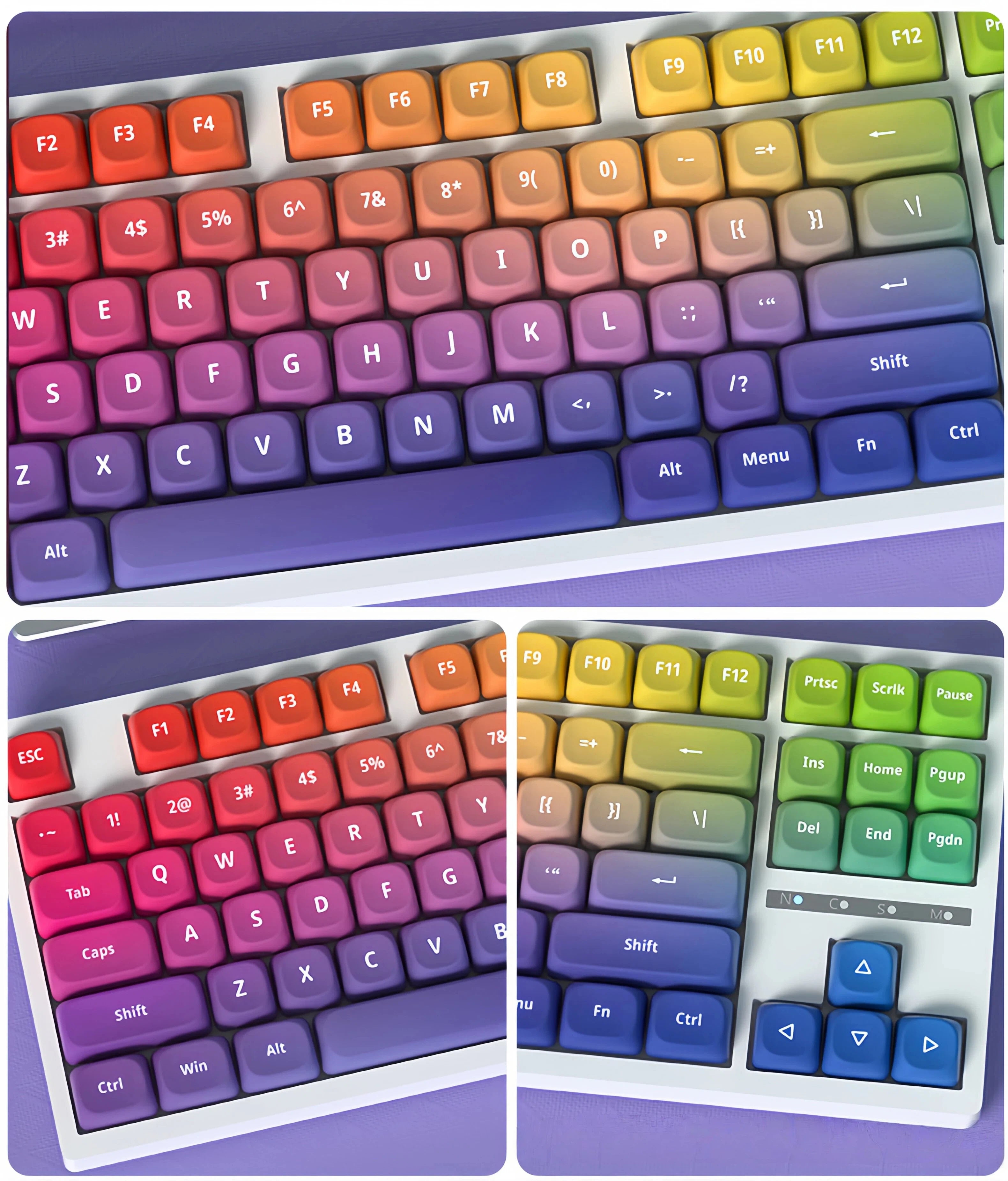 "Blue Charm" MOA Profile PBT Keycap Set