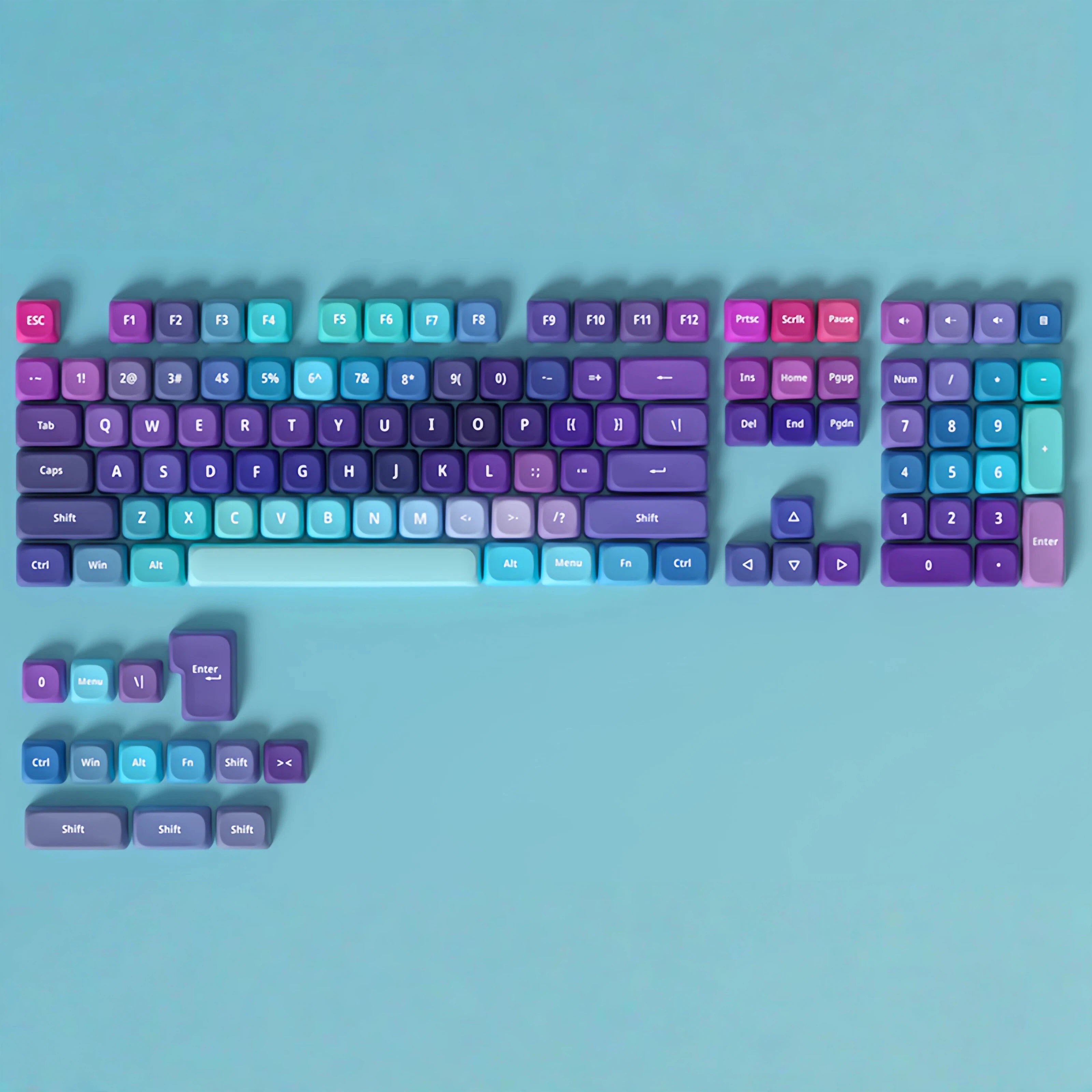 "Blue Charm" MOA Profile PBT Keycap Set