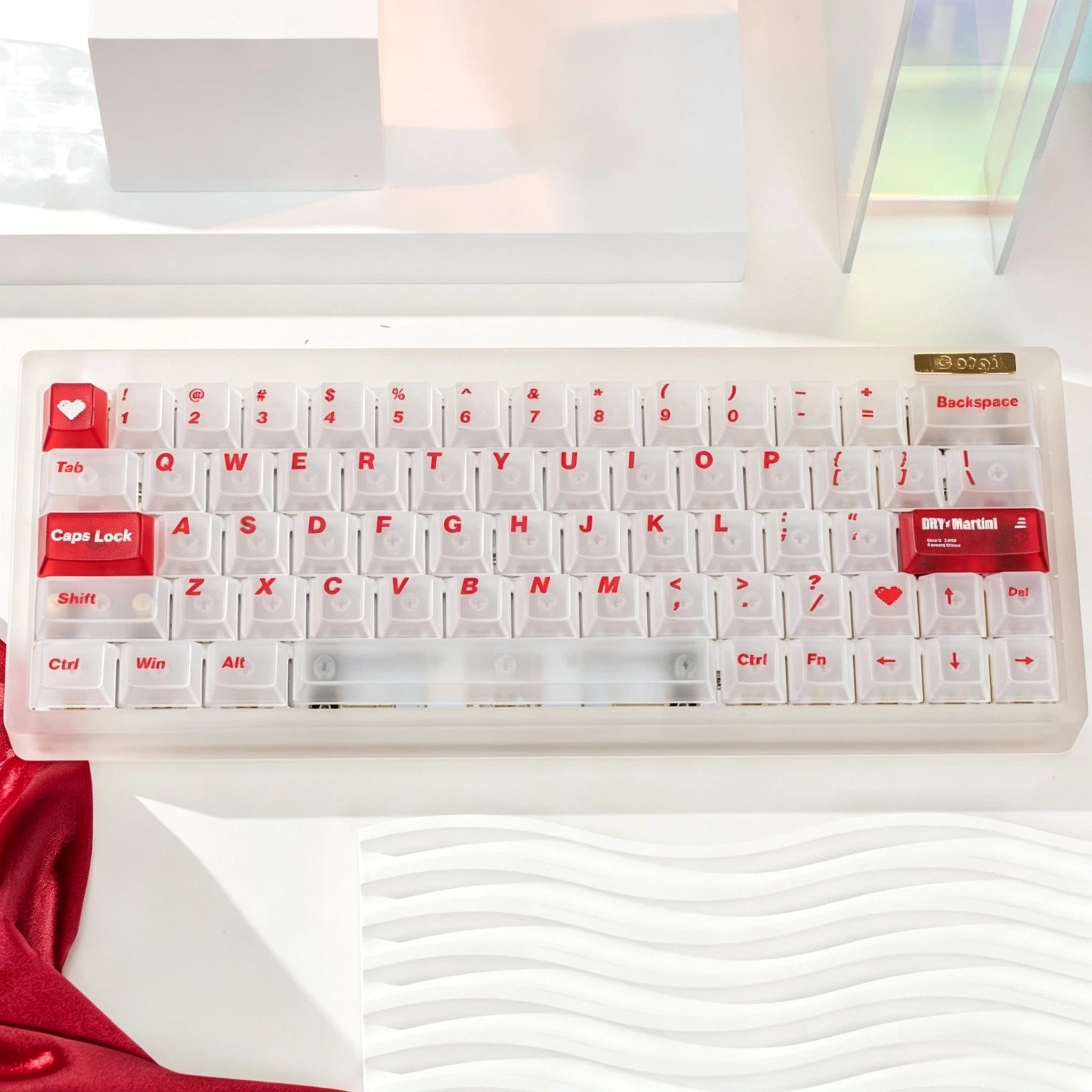 "Dry Martini" Frosted Translucent PC Cherry Profile Keycap Set