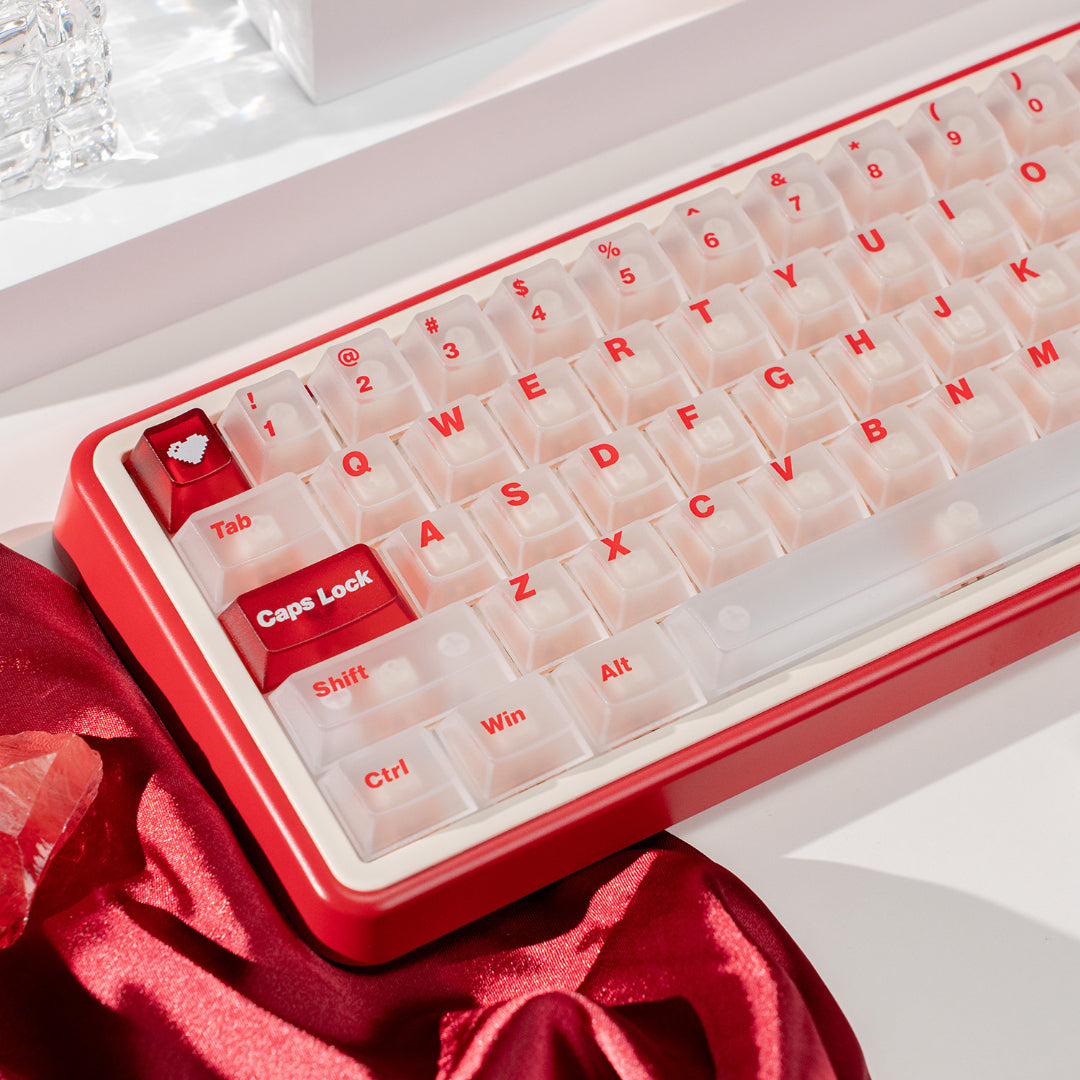 "Dry Martini" Frosted Translucent PC Cherry Profile Keycap Set