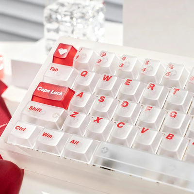 "Dry Martini" Frosted Translucent PC Cherry Profile Keycap Set