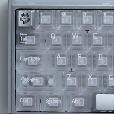 "Falling Sakura" CNC Hollowed Aluminum Artisan Keycap