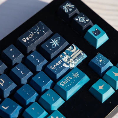 "Freetag Starry Sky" Cherry Profile PBT Keycap Set