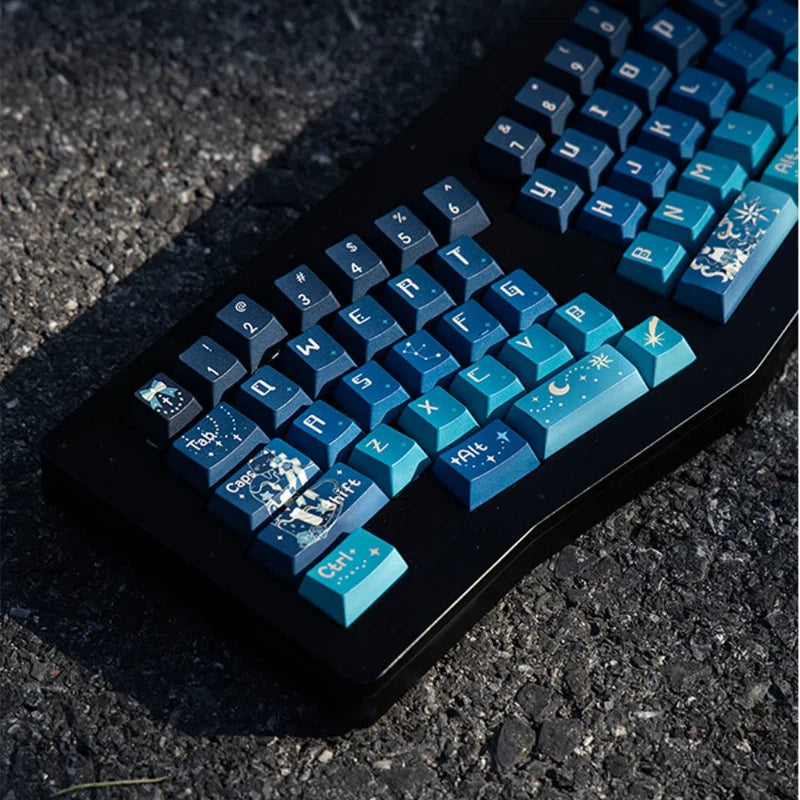 "Freetag Starry Sky" Cherry Profile PBT Keycap Set