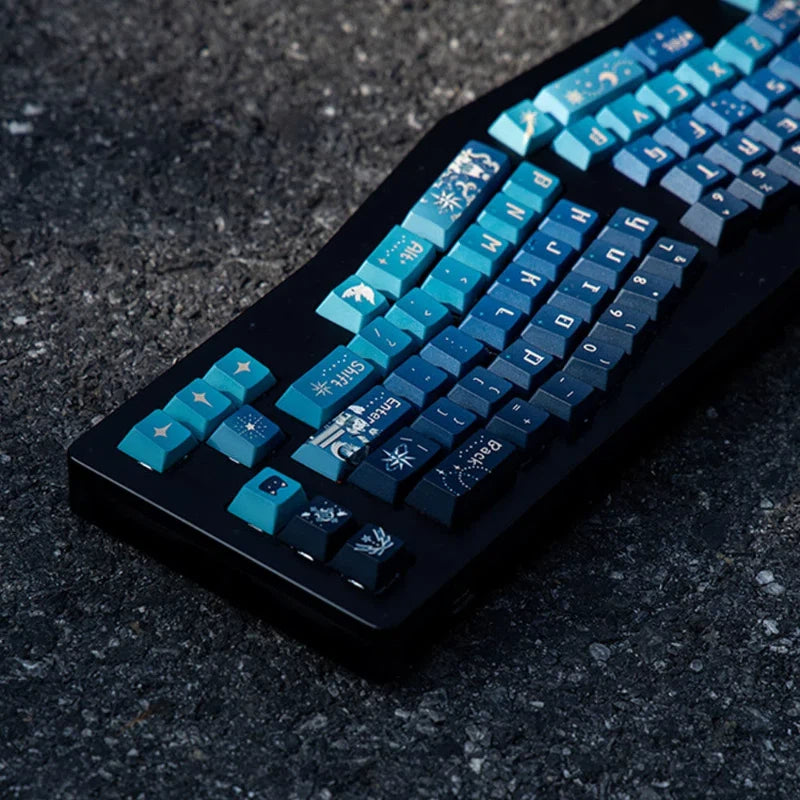 "Freetag Starry Sky" Cherry Profile PBT Keycap Set