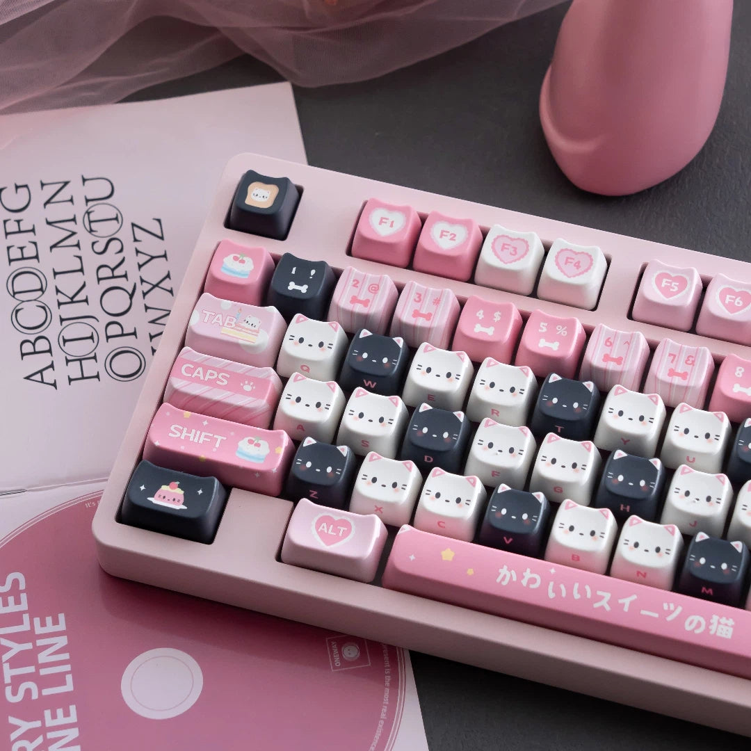 "Kitty Dessert" MAO Profile PBT Keycap Set