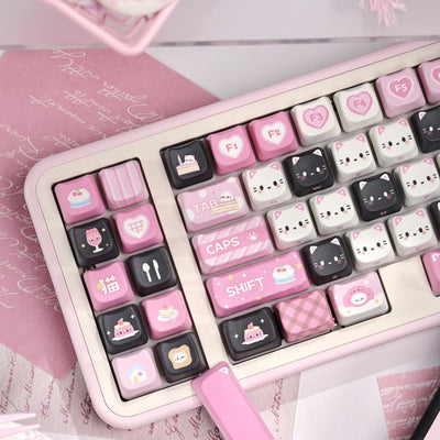 "Kitty Dessert" MAO Profile PBT Keycap Set