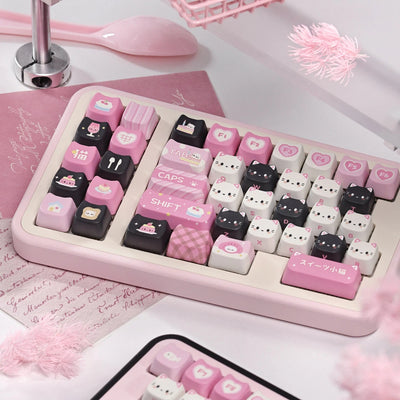 "Kitty Dessert" MAO Profile PBT Keycap Set
