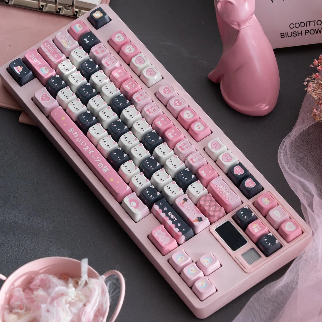 "Kitty Dessert" MAO Profile PBT Keycap Set