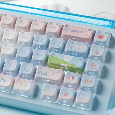 "Neko" Side-Lit PBT MAO Profile Keycap Set