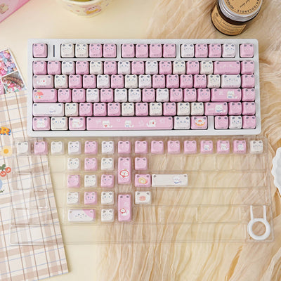 "Neko Side-Lit" Cat-Ear MAO Profile PBT Keycap Set