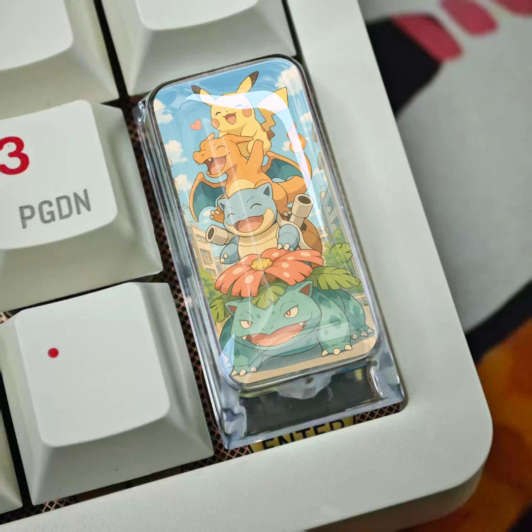Pikachu 2U Epoxy Resin Artisan Keycap