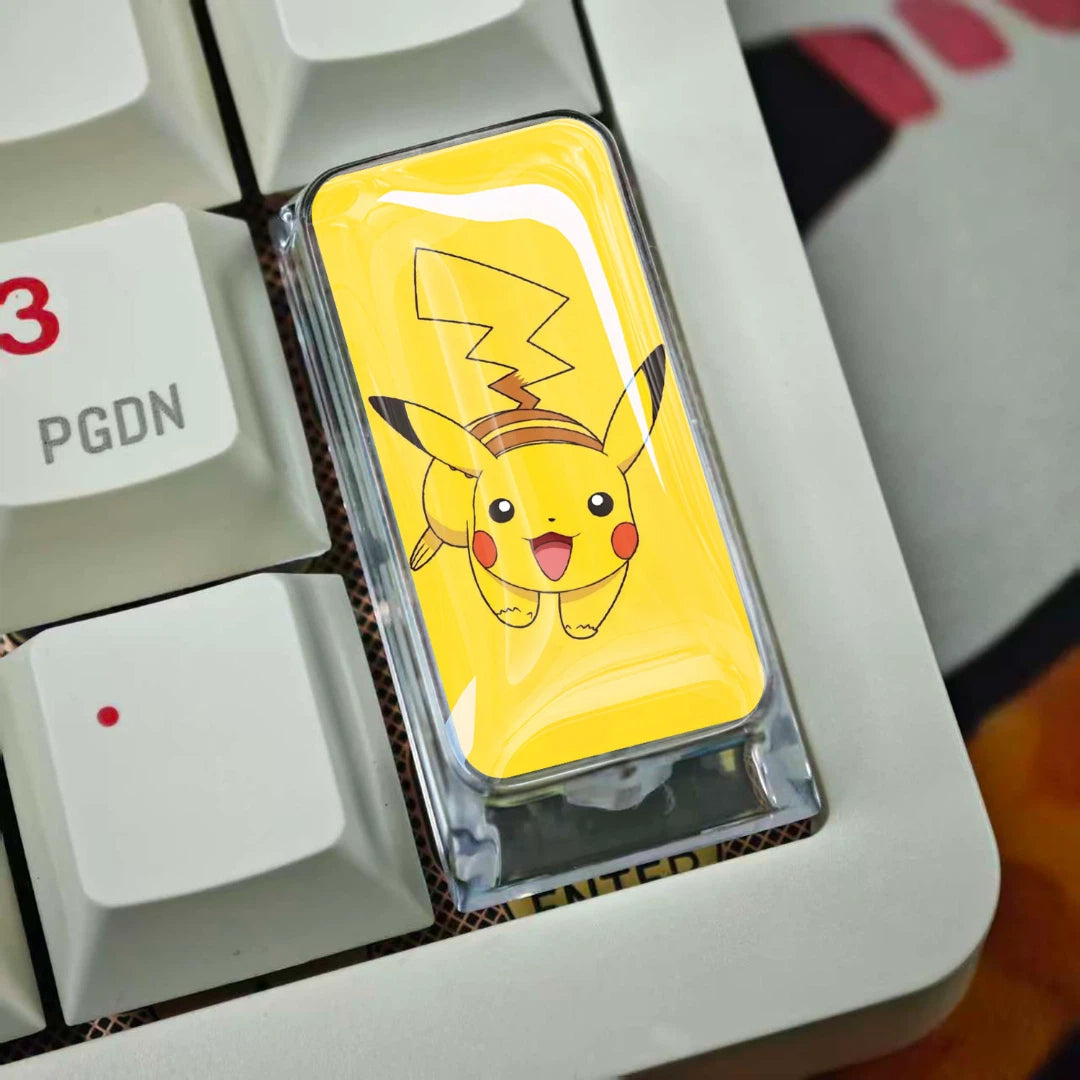 Pikachu 2U Epoxy Resin Artisan Keycap