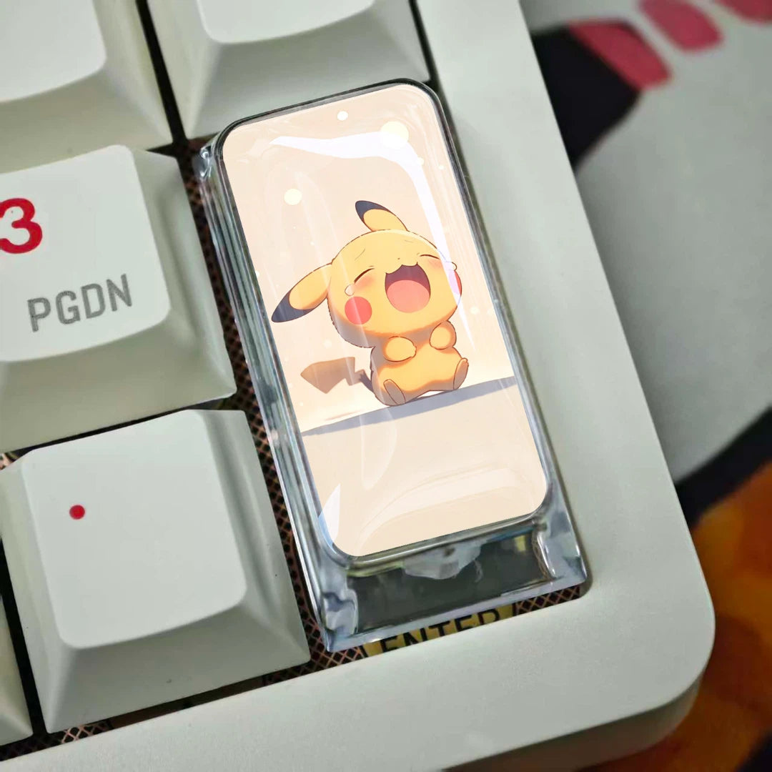 Pikachu 2U Epoxy Resin Artisan Keycap