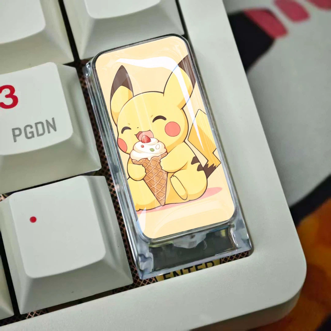 Pikachu 2U Epoxy Resin Artisan Keycap