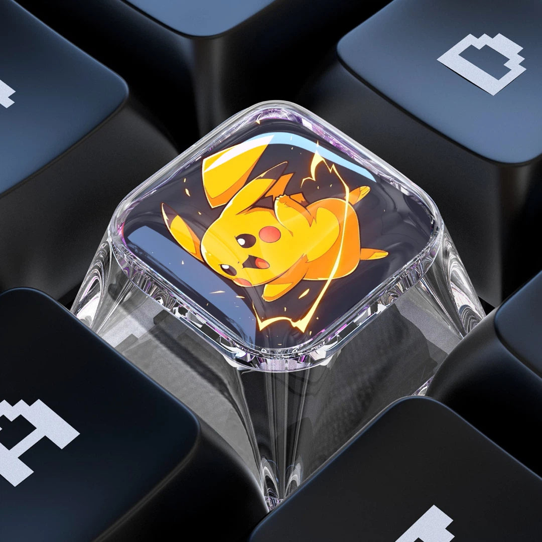 Pikachu 1U Epoxy Resin Artisan Keycap