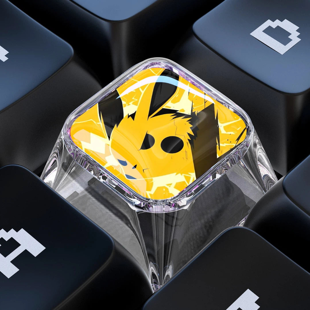 Pikachu 1U Epoxy Resin Artisan Keycap