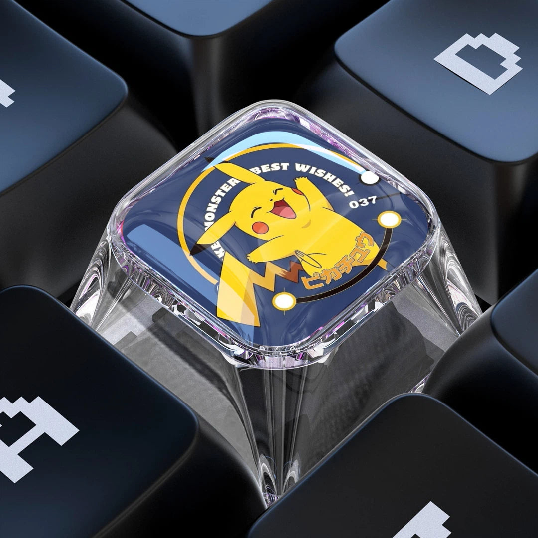 Pikachu 1U Epoxy Resin Artisan Keycap