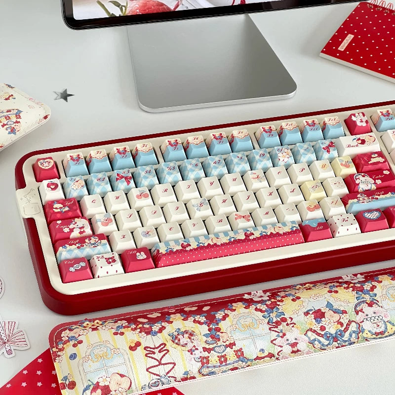"Snow White's Tea Party" PBT Keycap Set (Cherry & MOA Profile)