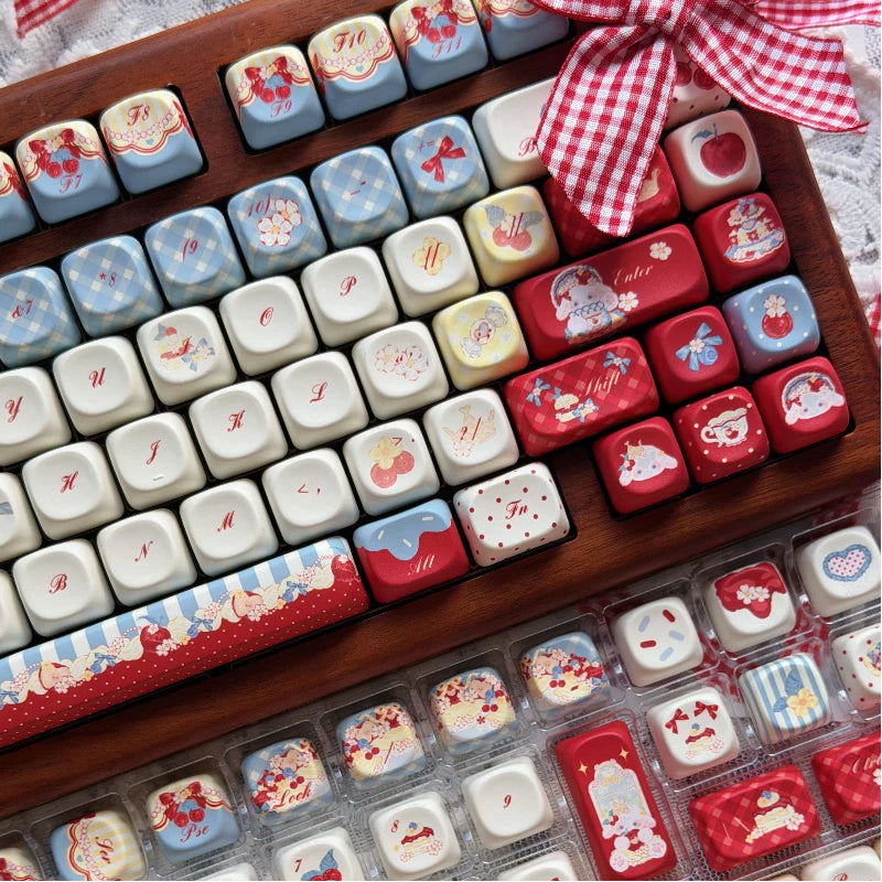 "Snow White's Tea Party" PBT Keycap Set (Cherry & MOA Profile)