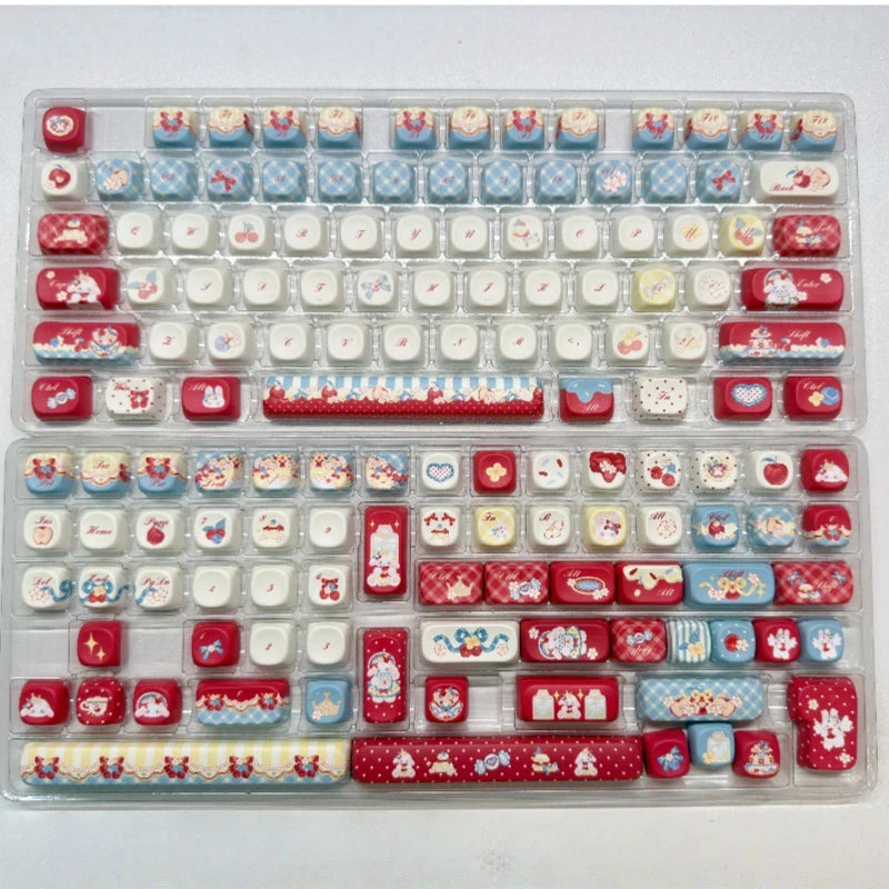 "Snow White's Tea Party" PBT Keycap Set (Cherry & MOA Profile)