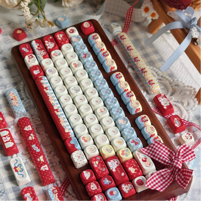 "Snow White's Tea Party" PBT Keycap Set (Cherry & MOA Profile)