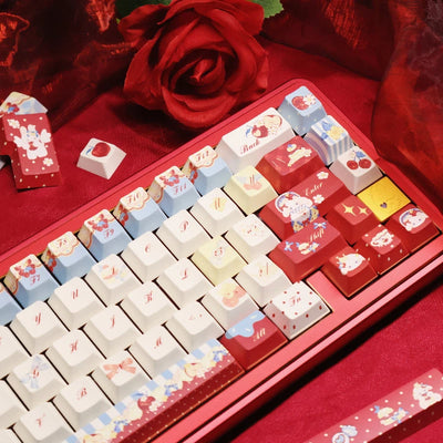 "Snow White's Tea Party" PBT Keycap Set (Cherry & MOA Profile)