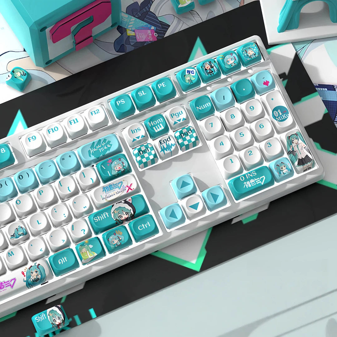 "Teal Diva" MOA Profile PBT Keycap Set