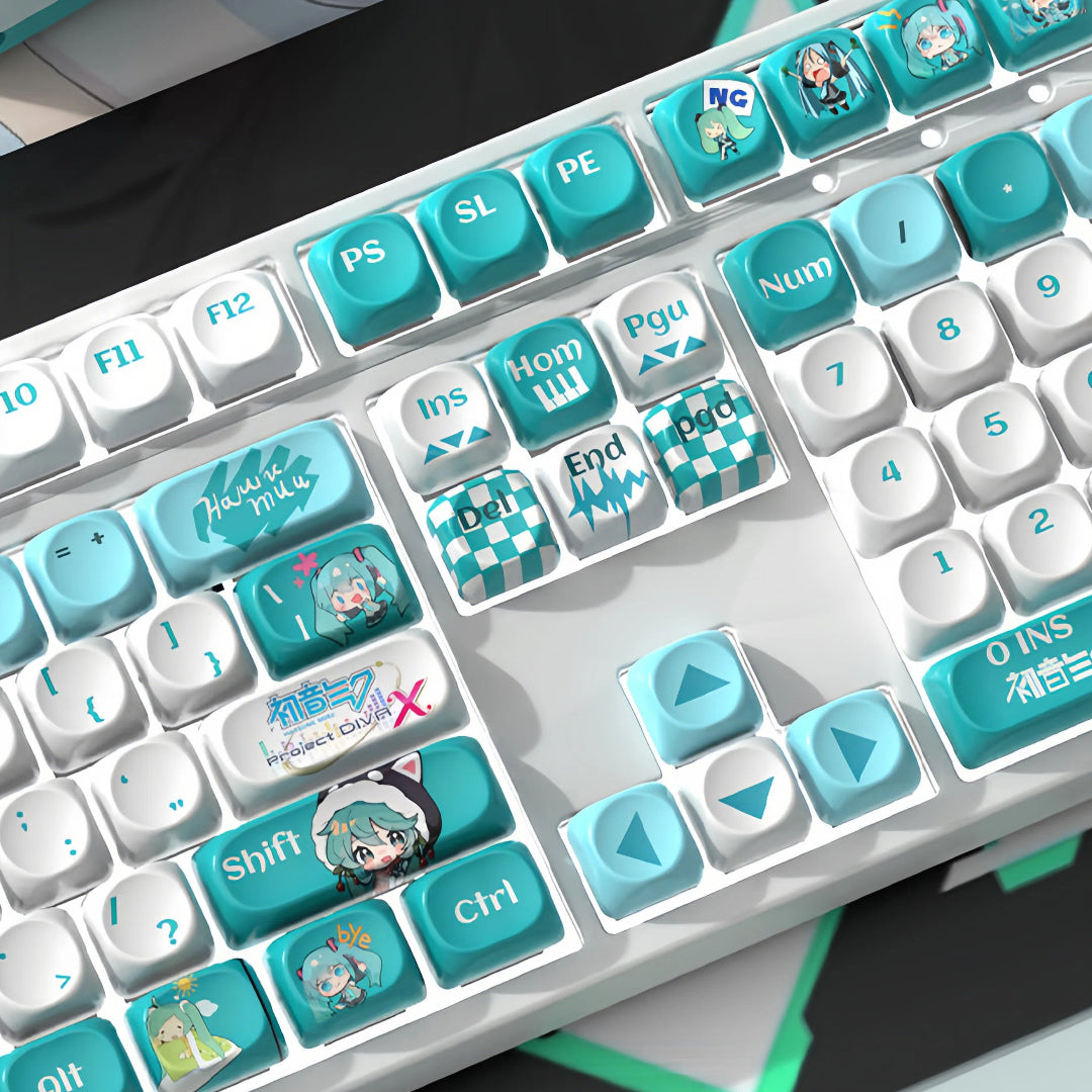 "Teal Diva" MOA Profile PBT Keycap Set