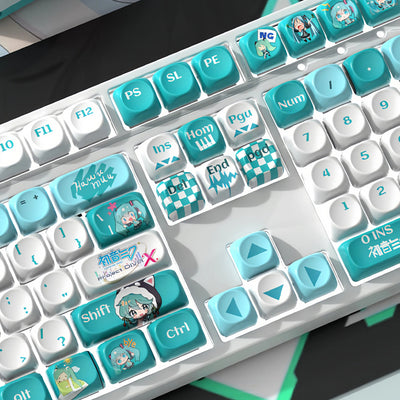 "Teal Diva" MOA Profile PBT Keycap Set