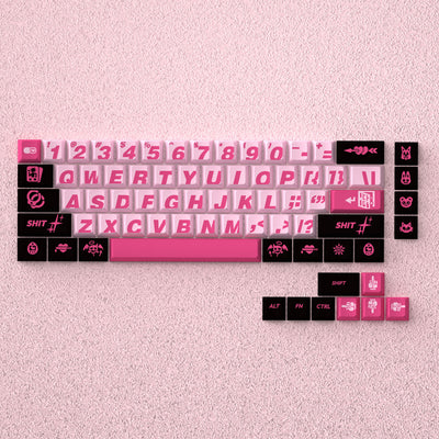 "Bad Sweetheart" Cherry Profile PBT Keycap Set (Top Print)