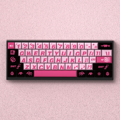 "Bad Sweetheart" Cherry Profile PBT Keycap Set (Top Print)