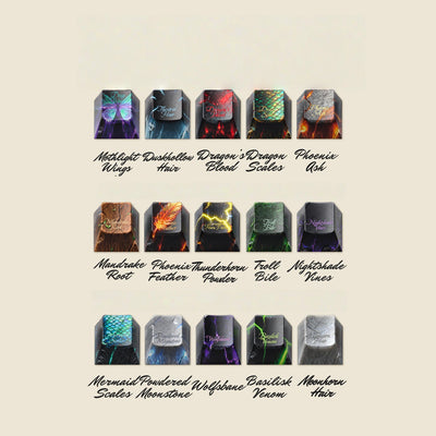 "Book of Potions" Antique Alchemy 1.7mm Ultra-Thick PBT Keycap Set (Cherry Profile / 157 Keys)