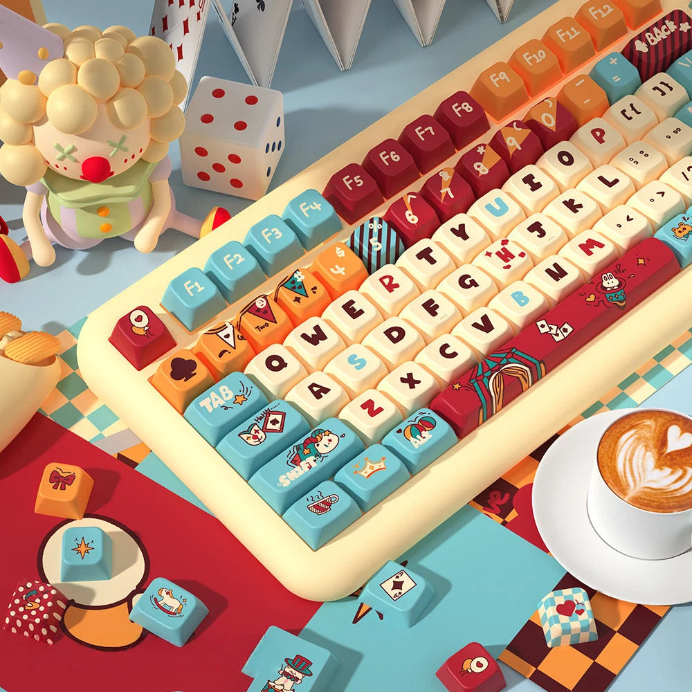 "Circus Carnival" MDA Profile PBT Keycap Set (112 Keys)