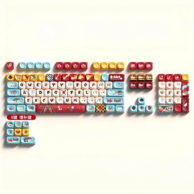 "Circus Carnival" MDA Profile PBT Keycap Set (112 Keys)