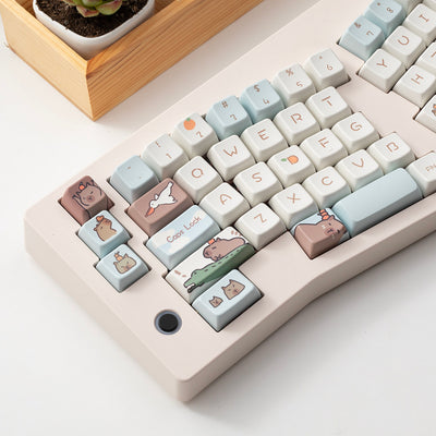 "Cozy Capybara" MDA Profile PBT Keycap Set