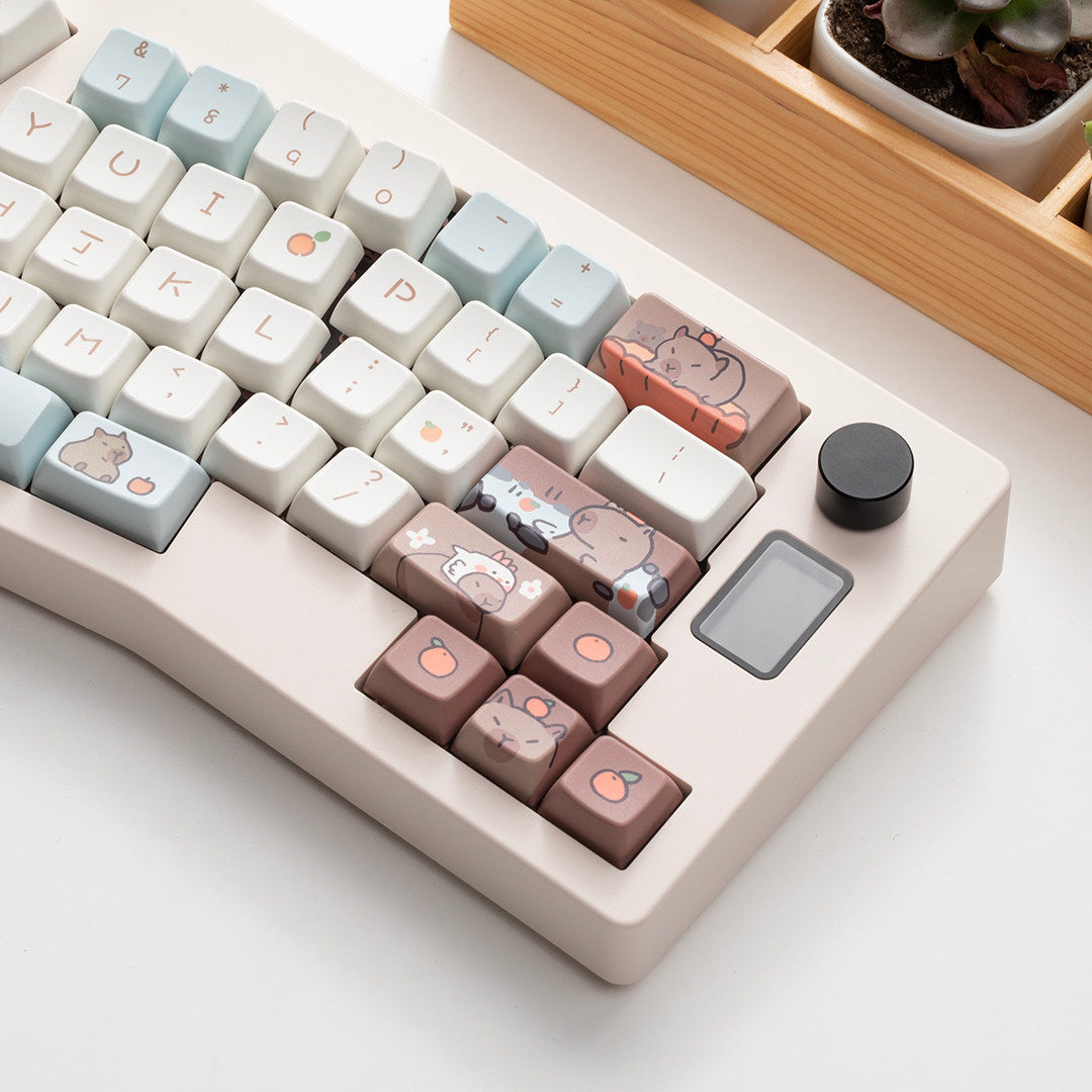 "Cozy Capybara" MDA Profile PBT Keycap Set