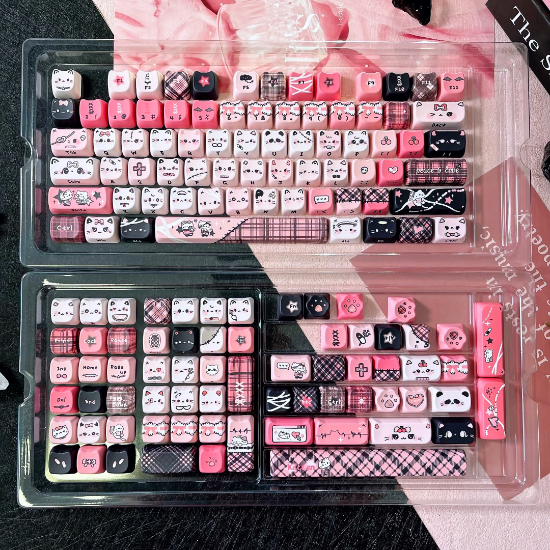 "Cyber-Goth" MAO Profile PBT Keycap Set (140 Keys)