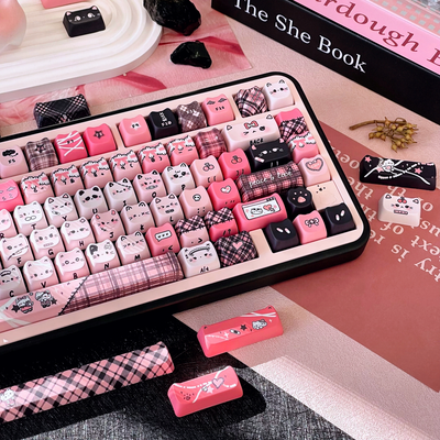 "Cyber-Goth" MAO Profile PBT Keycap Set (140 Keys)