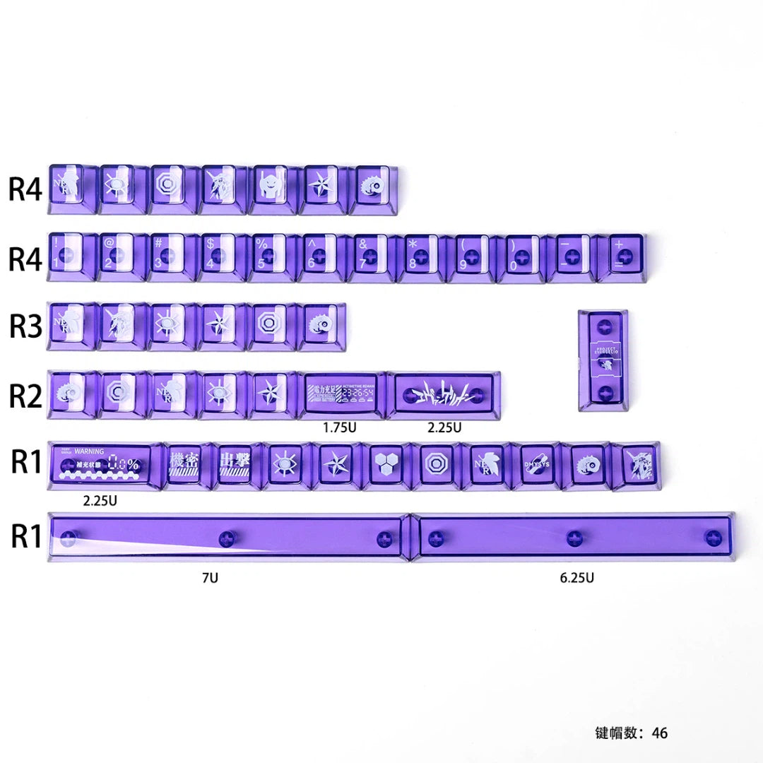 "Cyber Mecha" PBT & PC Keycap Series (Cherry Profile)
