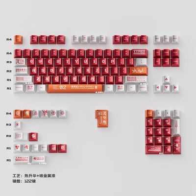 "Cyber Mecha" PBT & PC Keycap Series (Cherry Profile)