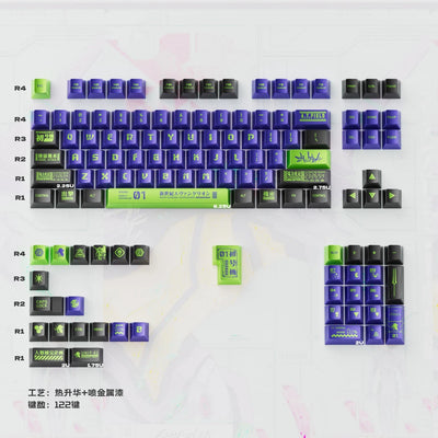 "Cyber Mecha" PBT & PC Keycap Series (Cherry Profile)