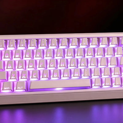 "Cyber Prism" Crystal Backlit Double-Shot Keycap Set (Cherry Profile / 131 Keys)