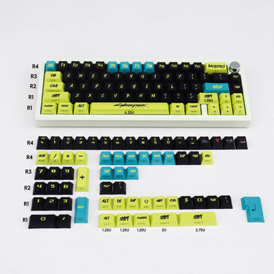 "Cyberpunk" Side-Lit PBT Keycap Set (Cherry Profile)