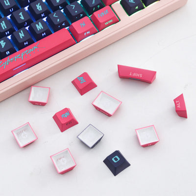 "Cyberpunk" Side-Lit PBT Keycap Set (Cherry Profile)