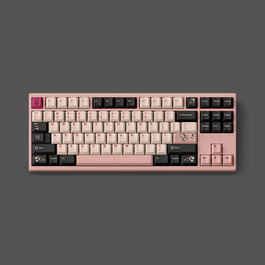 "Keep Safe R2" Biker Girl Cherry Profile PBT Dye-Sub Keycap Set (144 Keys)