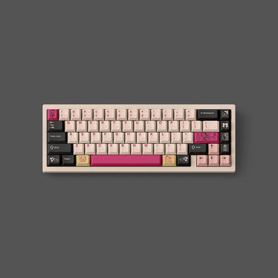 "Keep Safe R2" Biker Girl Cherry Profile PBT Dye-Sub Keycap Set (144 Keys)