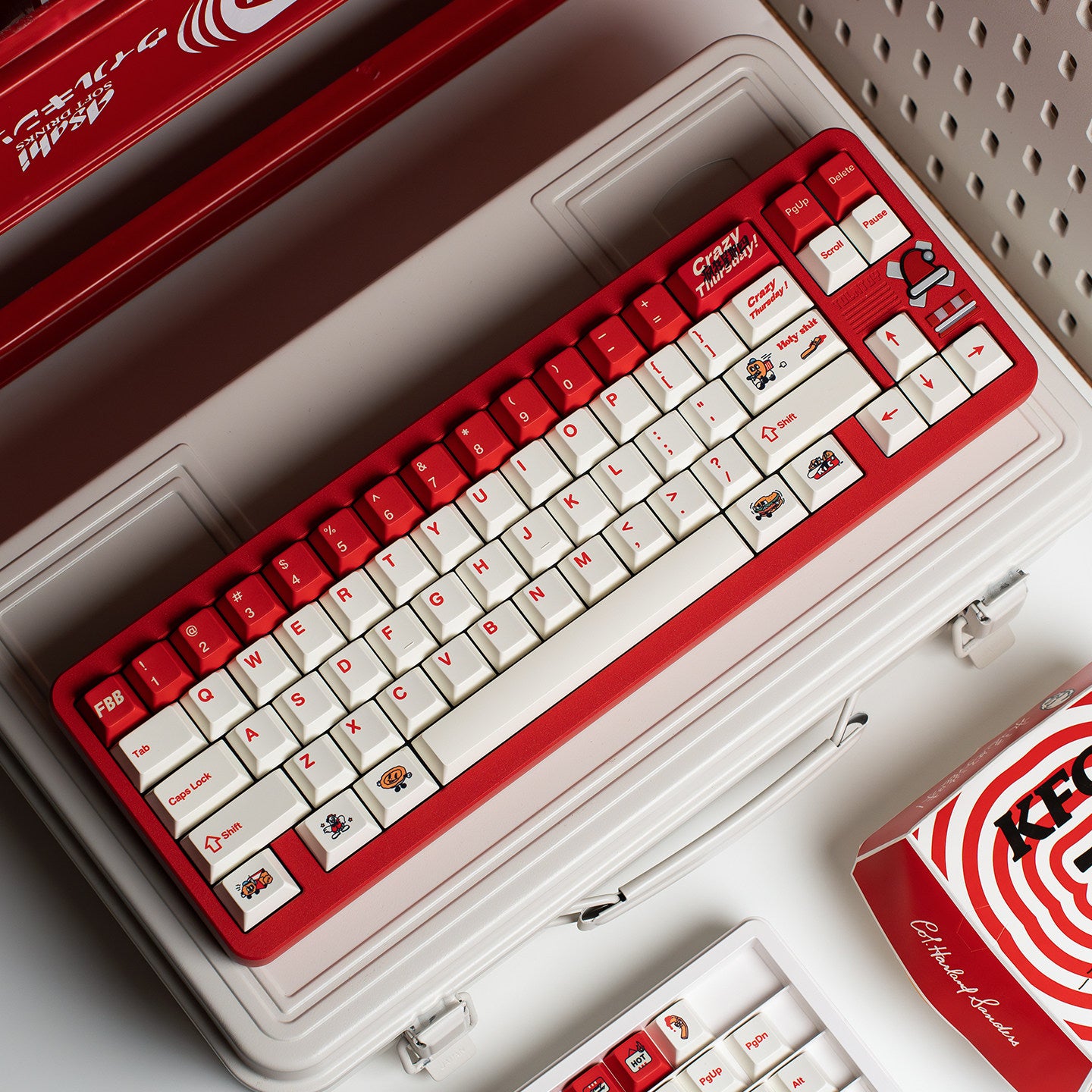 "OKFC Crazy Thursday" 1.7mm PBT Dye-Sub Keycap Set (Original Design)