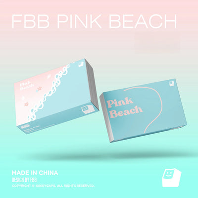 "Pink Beach" Gradient Cherry Profile 1.7mm PBT Keycap Set (145 Keys)